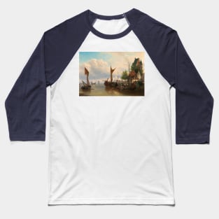 Sailboats in the Harbour Baseball T-Shirt